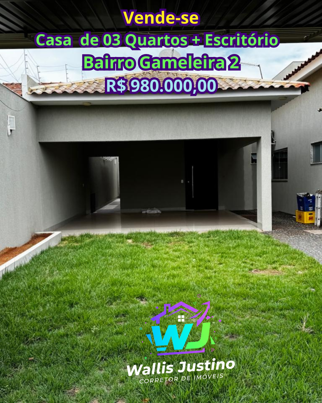 Casa 3 Quartos com 2 Suítes no Gameleira 2 Rio Verde GO
