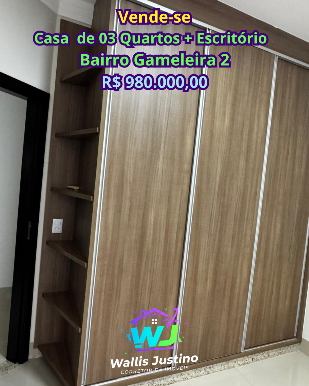 Casa 3 Quartos com 2 Suítes no Gameleira 2 Rio Verde GO