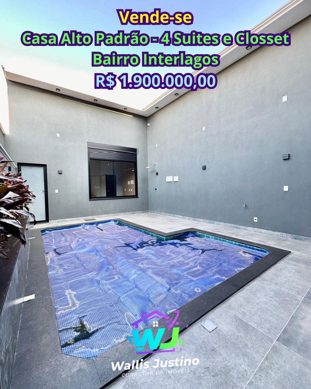 Casa de Alto Padrão com 4 Suítes com Piscina no Interlagos Rio Verde GO