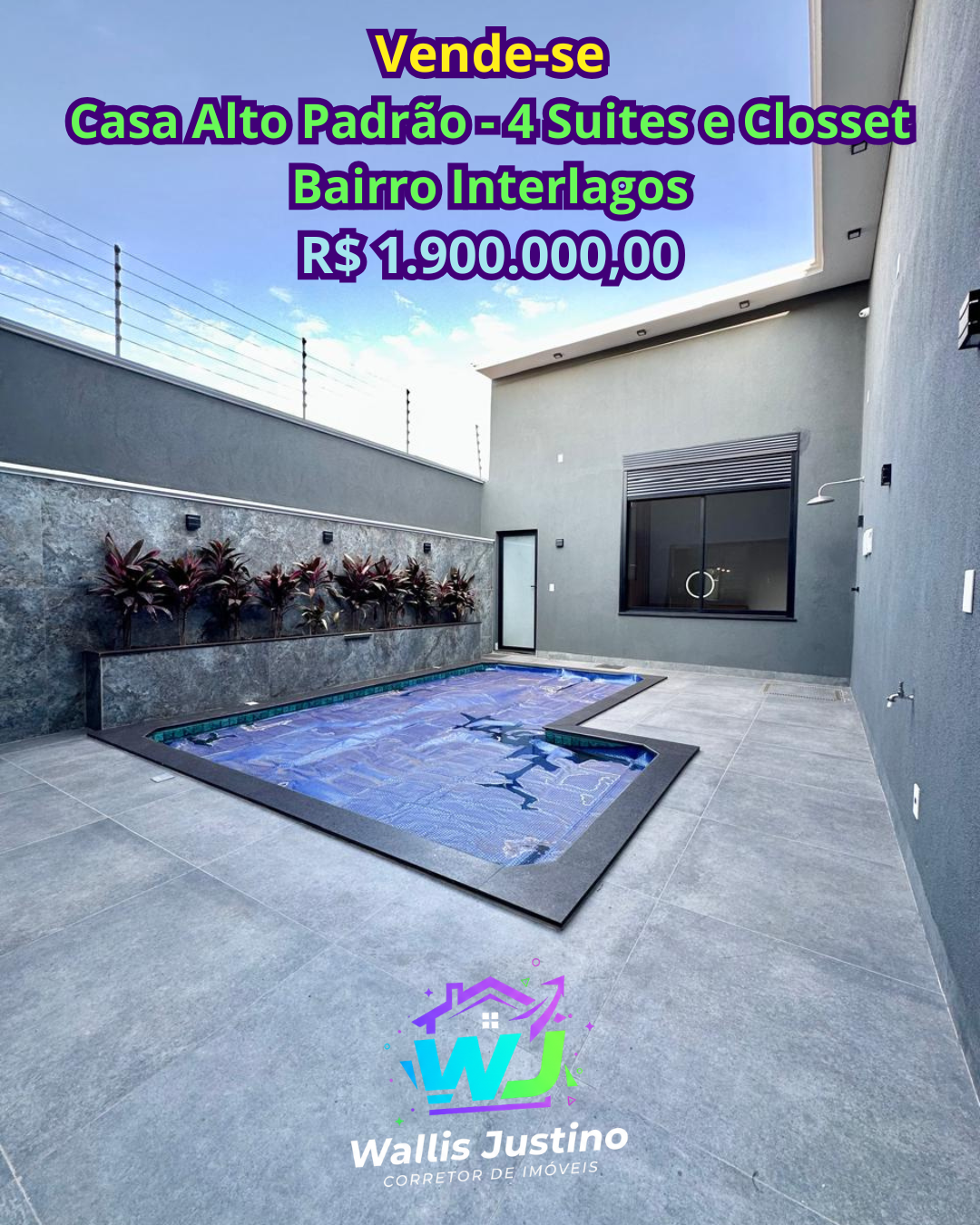 Casa de Alto Padrão com 4 Suítes com Piscina no Interlagos Rio Verde GO