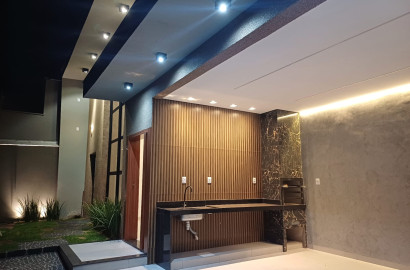 Casa à Venda no Gameleira 2 em Rio Verde – 3 Quartos com Suíte, Garagem Gourmet com Churrasqueira e 113m² | R$ 700 mil